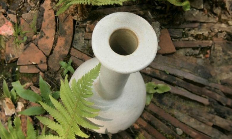 pot in garden
